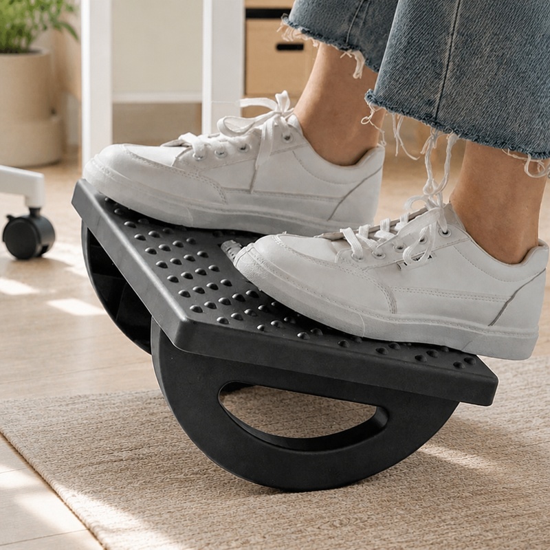Office Furniture Hon - Tragbarer Fußhocker mit Massagerollen Ergonomische Unterstützung