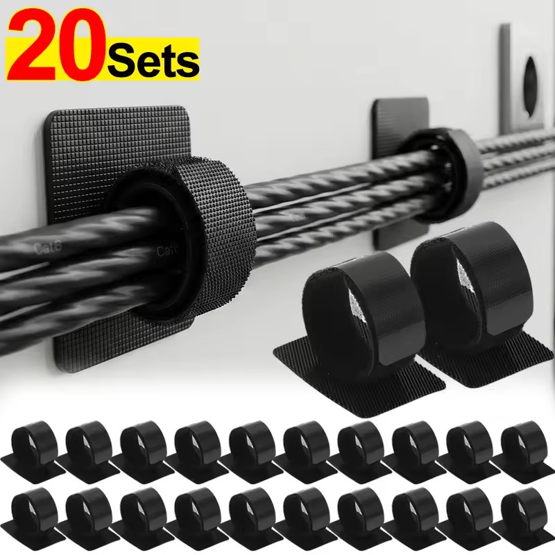 Pegboard Office Organizer - Selbstklebende Kabelbinder für unter dem Schreibtisch,
