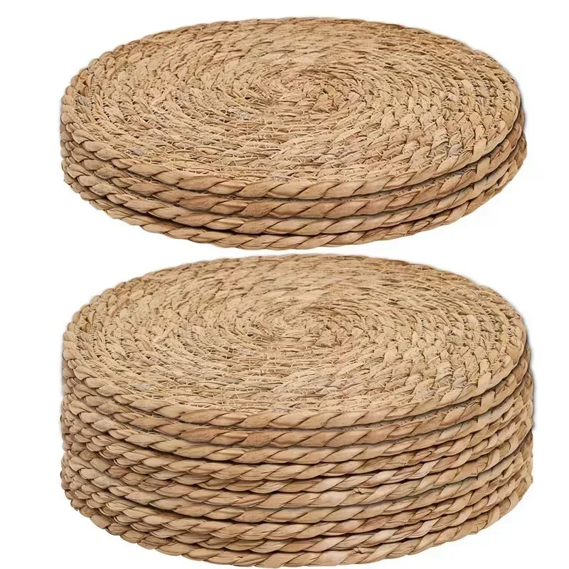 Conference Table Round - Handgewebte Rattan-Tischsets – hitzebeständige natürliche Tischsets