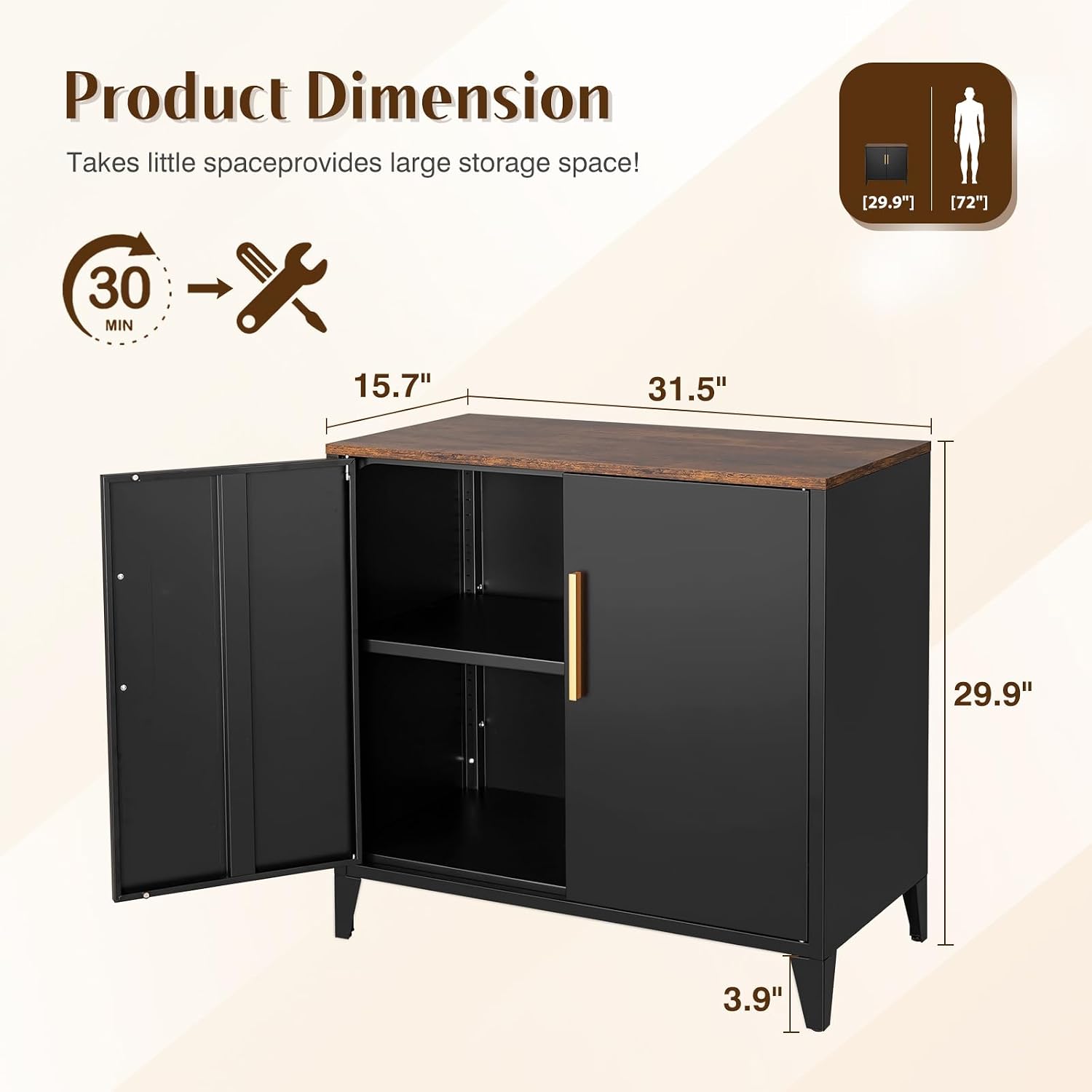 Metall-Aufbewahrungsschrank mi – Office Furniture Credenza Bewertung und Preis