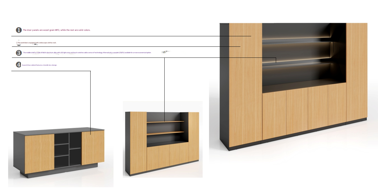 Meistverkaufter MFC-Schrank mi – Office Furniture Credenza Bewertung und Preis