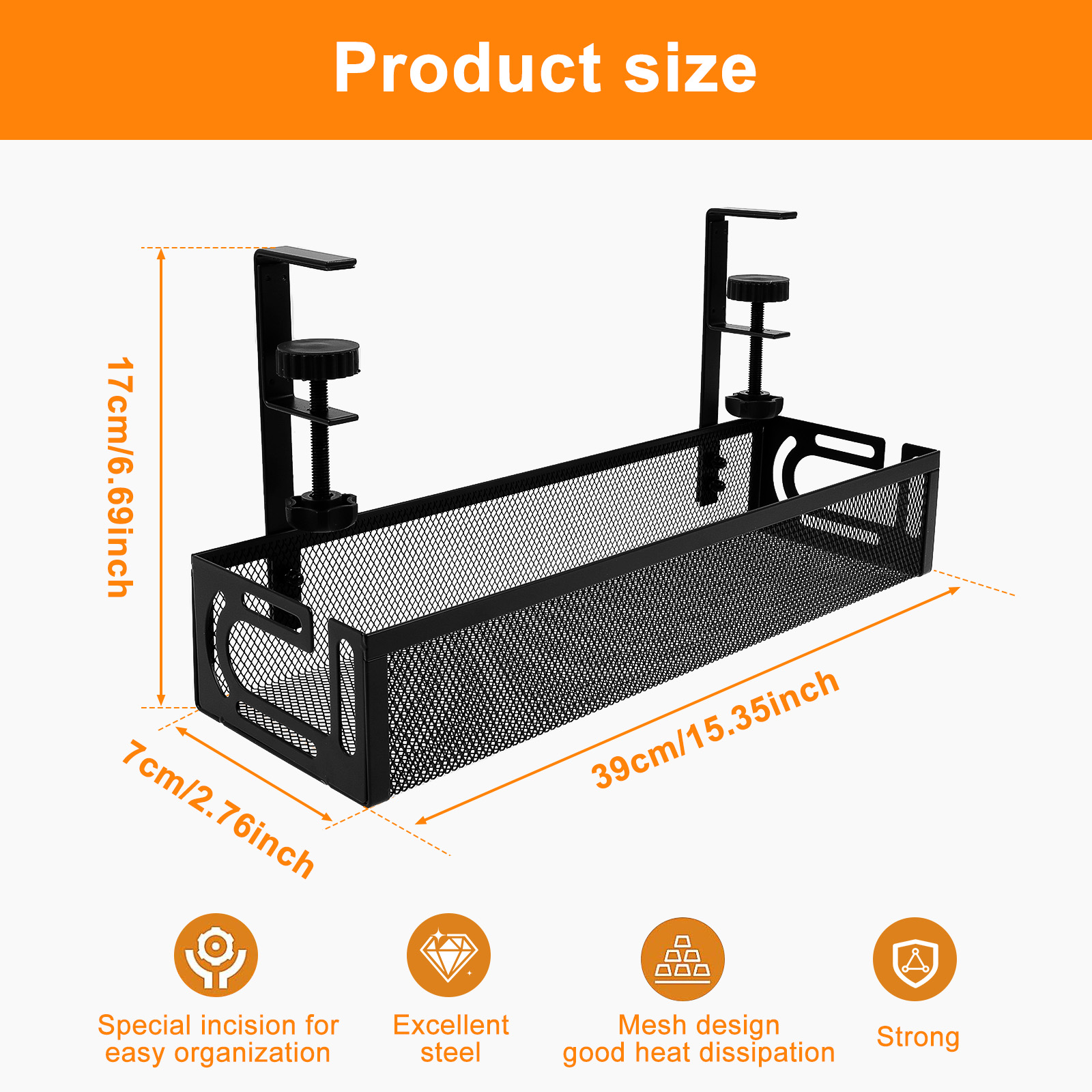 Kabelmanagement-Ablage für unt – Pegboard Office Organizer Bewertung und Preis