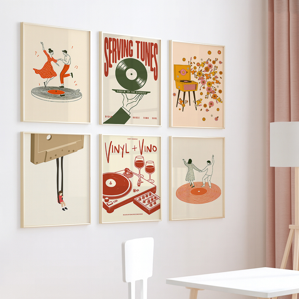 1 Stück Vintage Musik Leinwand – Office Furniture Direct Bewertung und Preis
