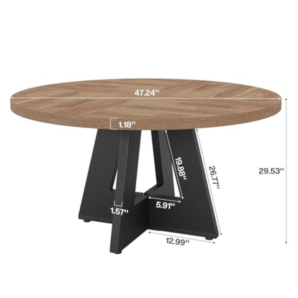 47-Zoll Runder Konferenztisch  – Conference Table Round Bewertung und Preis